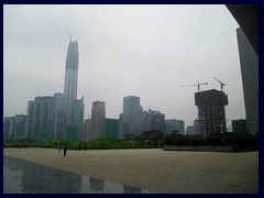 Futian district skyline.
